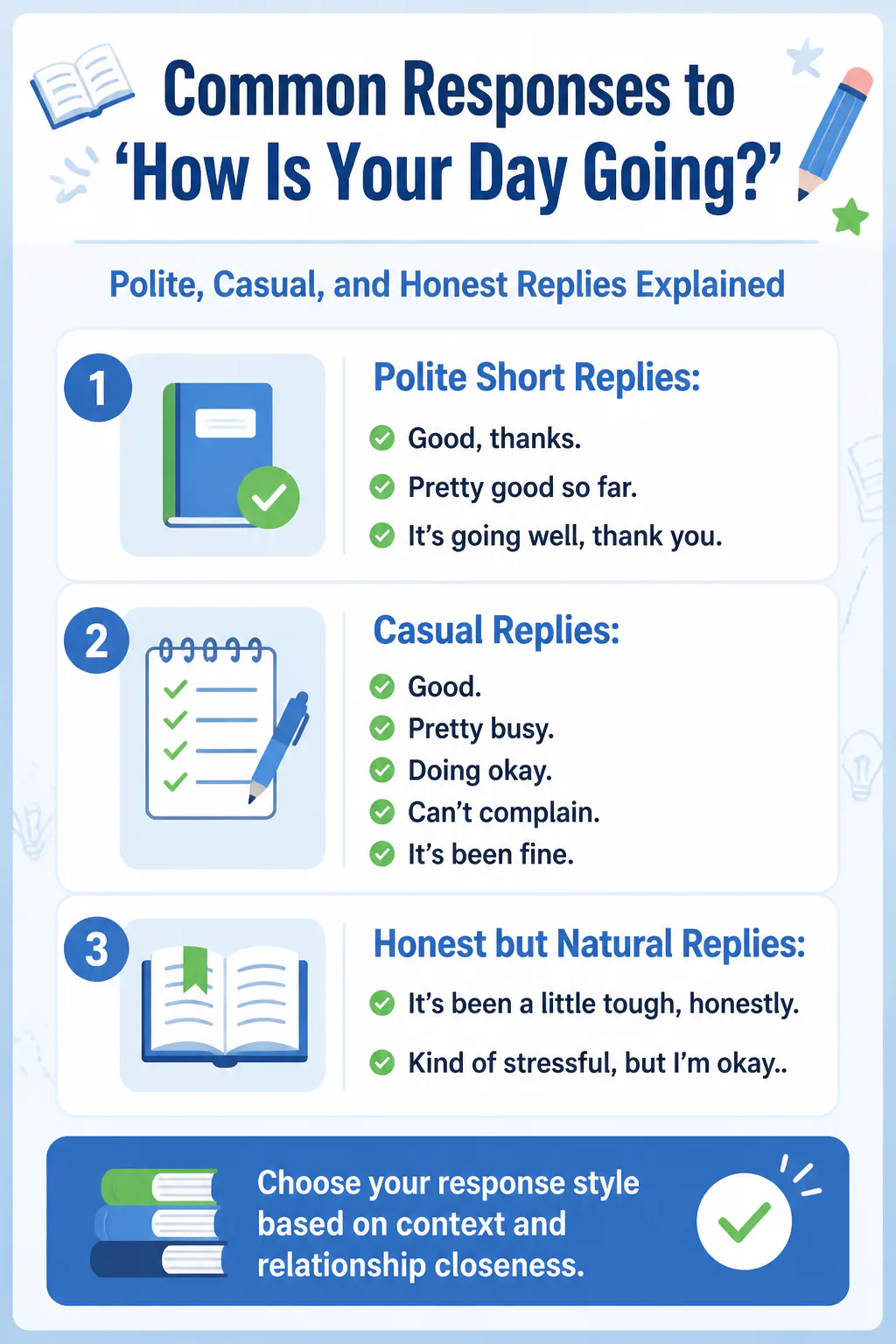 Common Responses to 'How Is Your Day Going?'