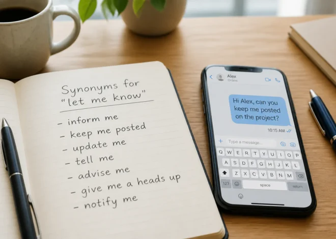 Let Me Know Synonym: Alternatives and Usage Tips
