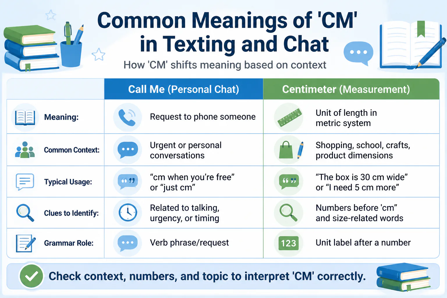 Common Meanings of 'CM' in Texting and Chat
