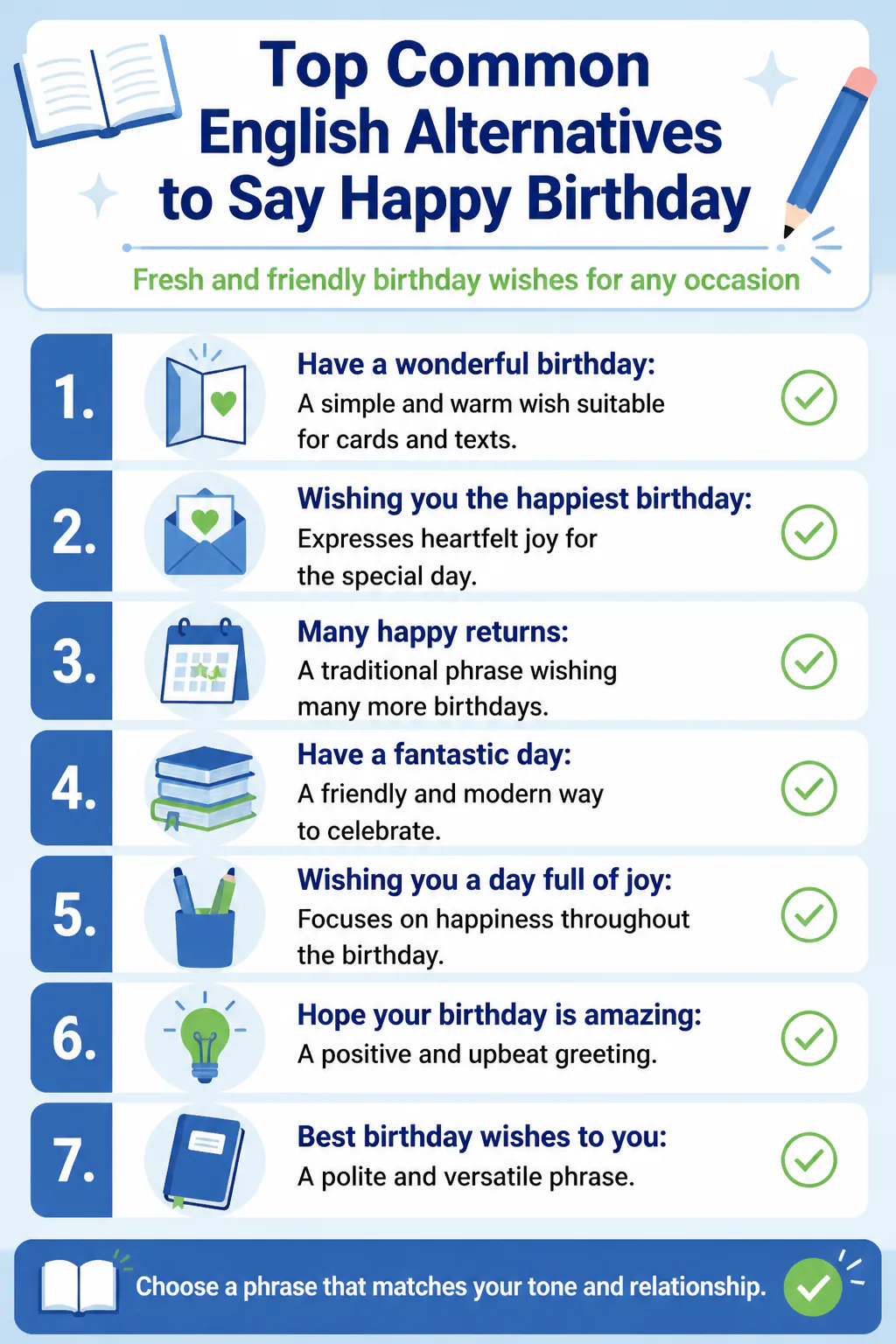 Top Common English Alternatives to Say Happy Birthday