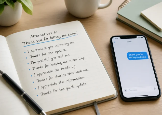 Thank You for Letting Me Know: Meaning, Tone, and Alternatives