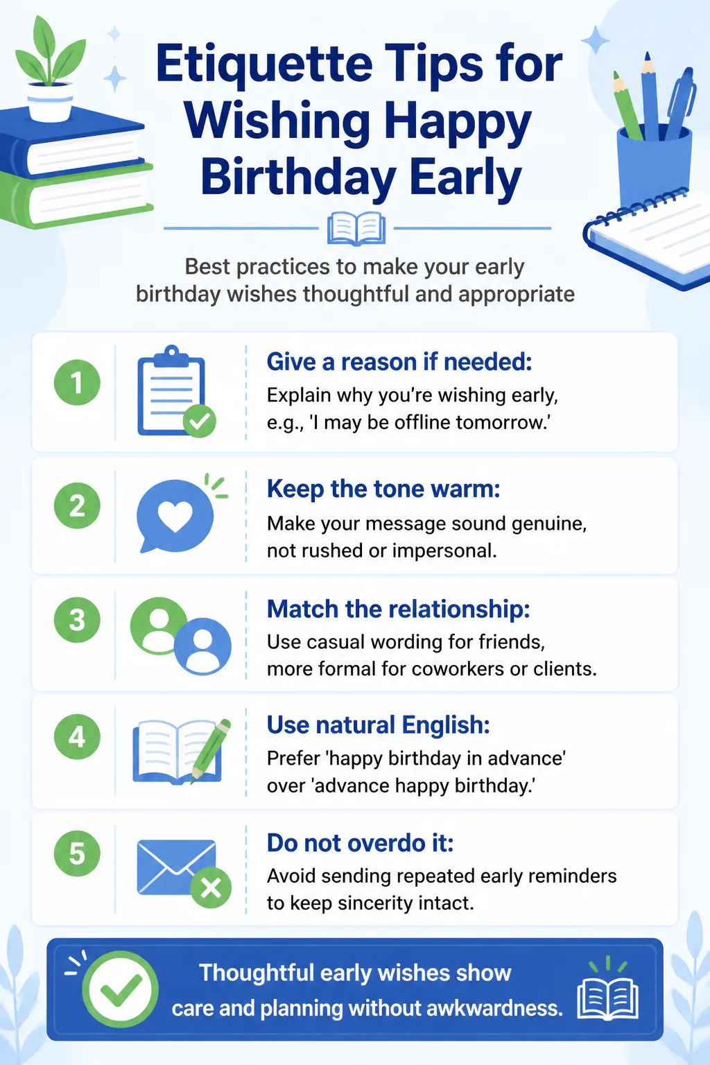 Etiquette Tips for Wishing Happy Birthday Early