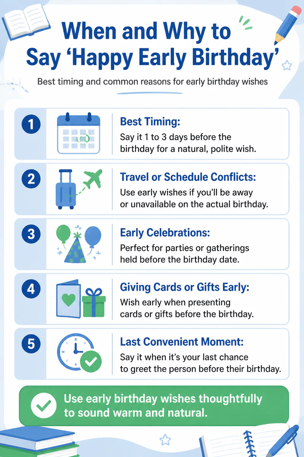 When and Why to Say 'Happy Early Birthday'