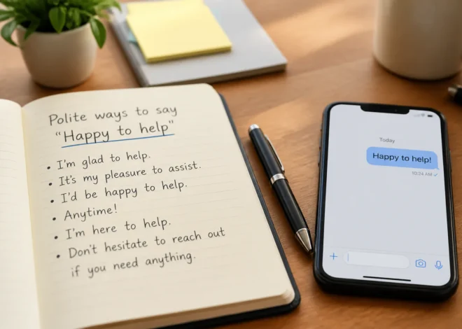 Happy to Help: Meaning and When to Use IT