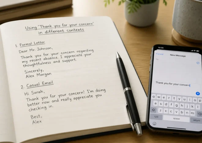 Thank You for Your Concern: Meaning and Proper Usage