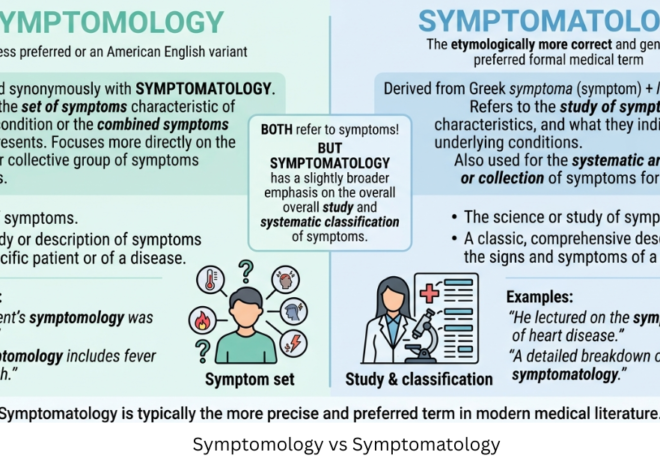 Symptomology vs Symptomatology