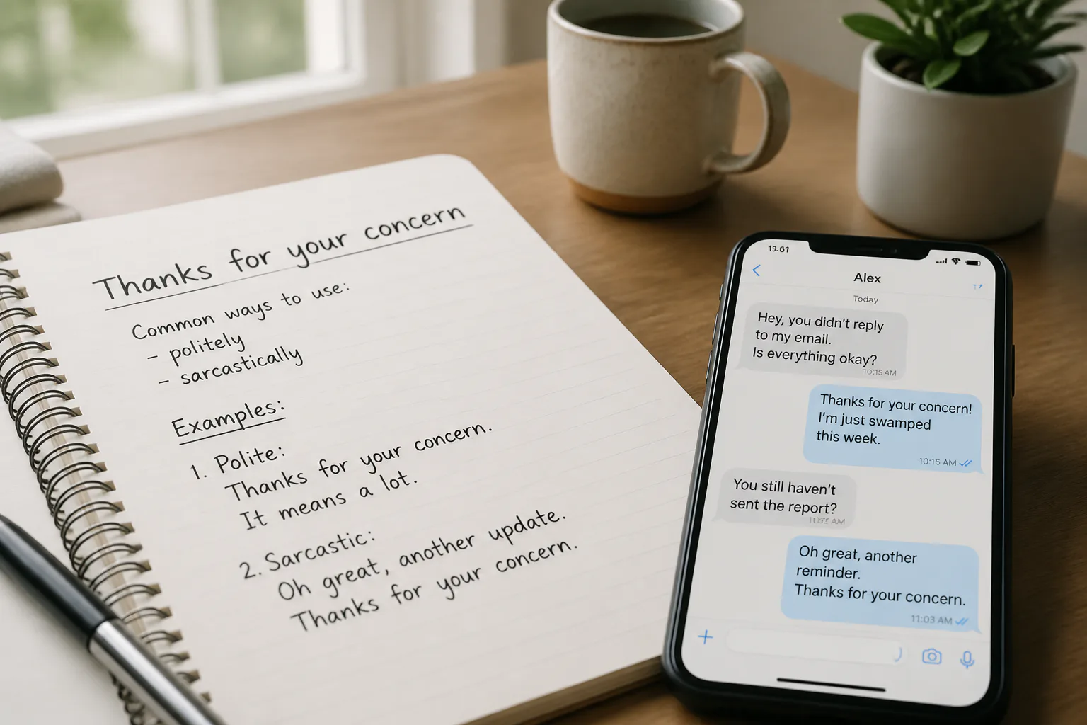 THANKS for Your Concern Meaning: Definition & Usage