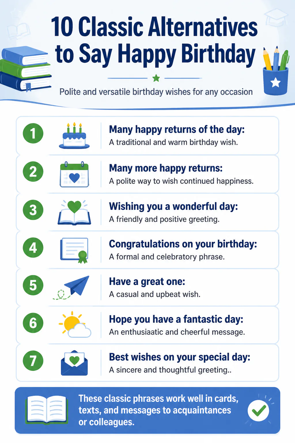 10 Classic Alternatives to Say Happy Birthday 10 Classic Alternatives to Say Happy Birthday