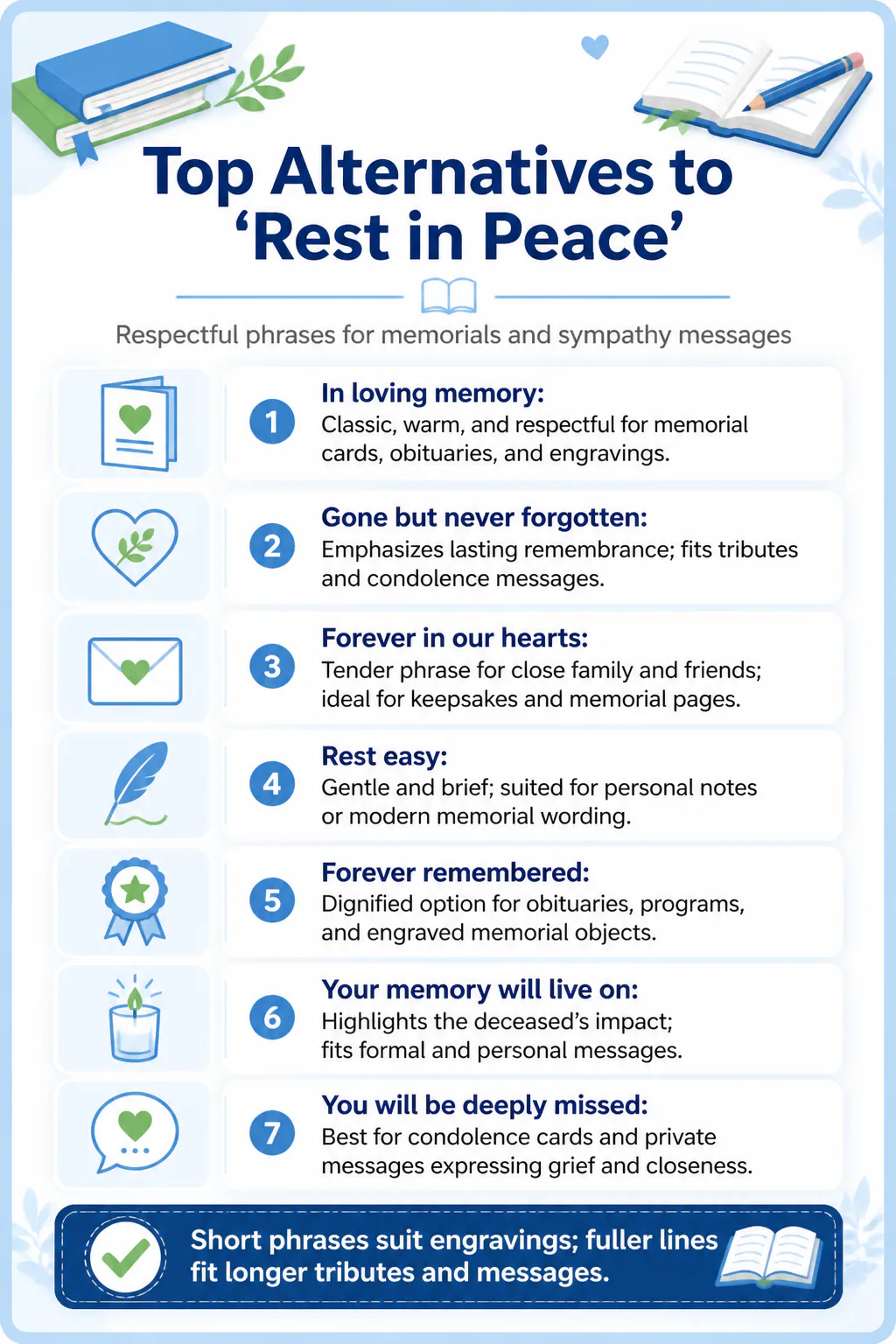 Top Alternatives to 'Rest in Peace' Top Alternatives to 'Rest in Peace'