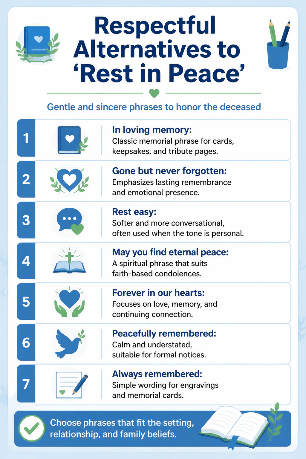 Respectful Alternatives to 'Rest in Peace'