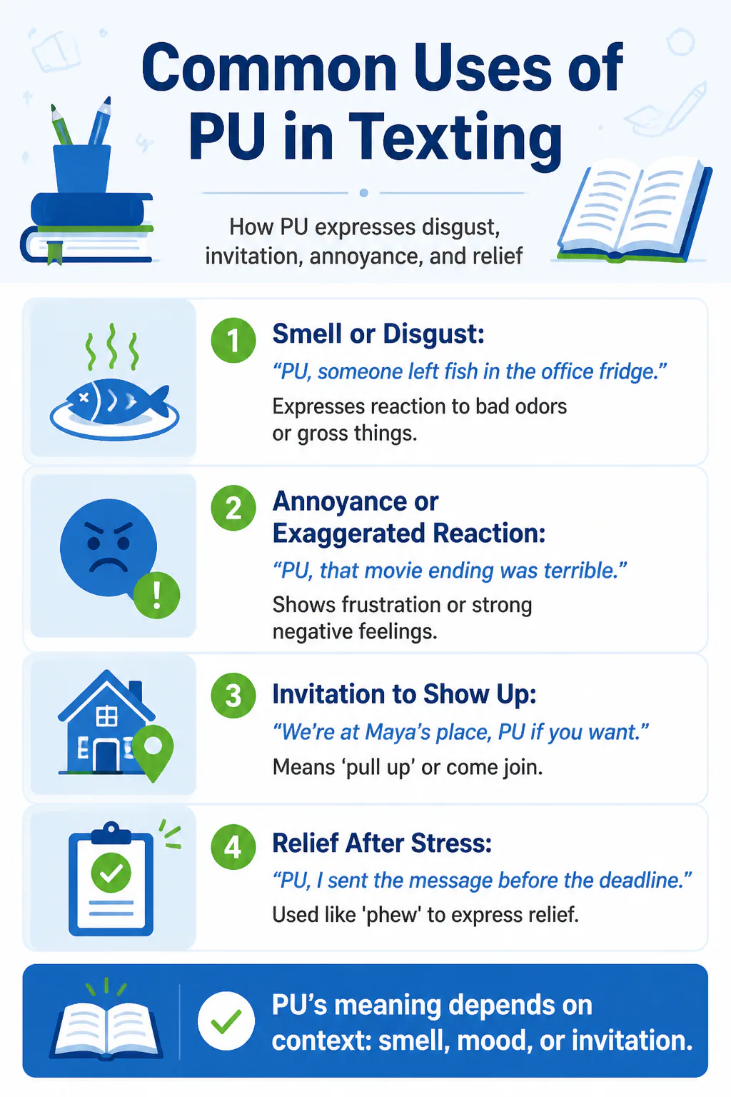 Common Uses of PU in Texting