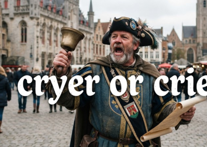 Cryer or Crier? The Correct Spelling Explained