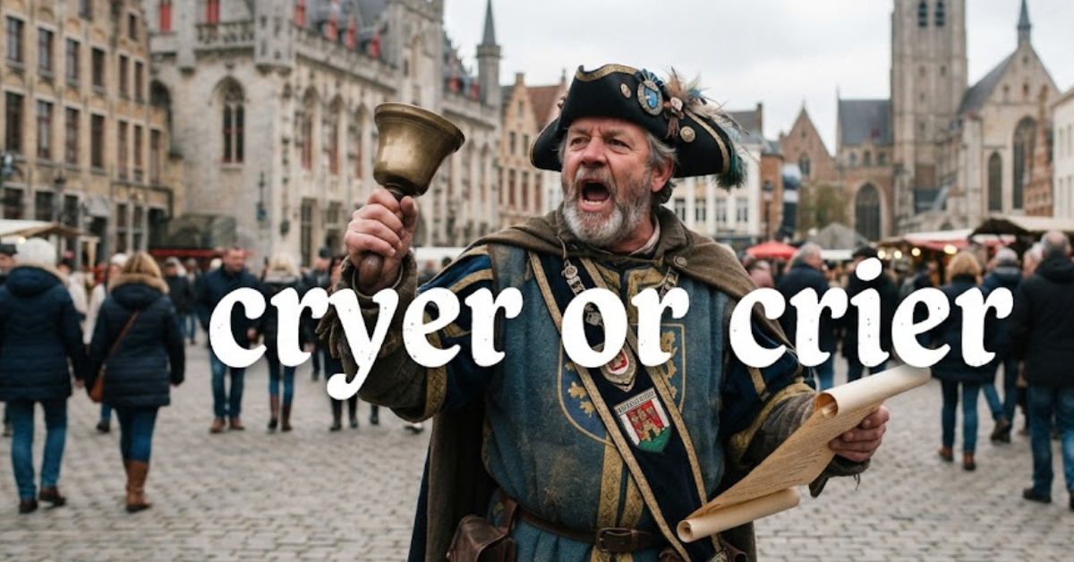 Cryer or Crier? The Correct Spelling Explained