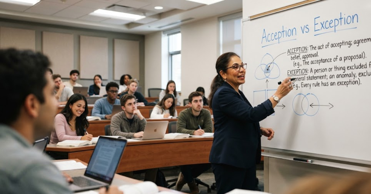 Acception vs Exception: Which Word Is Correct?