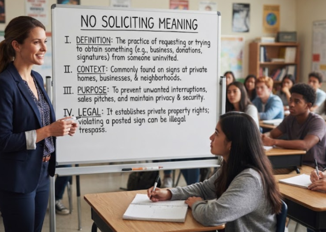 No Soliciting Meaning: What Does It Really Mean?