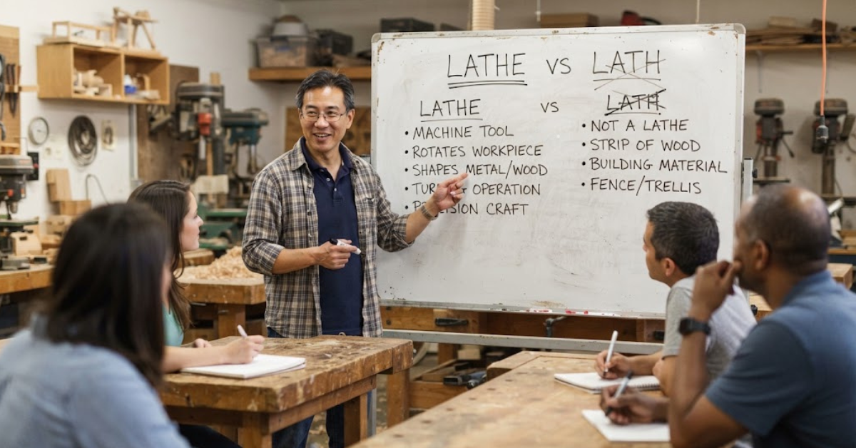 Lath vs Lathe: Meaning, Spelling, and Differences